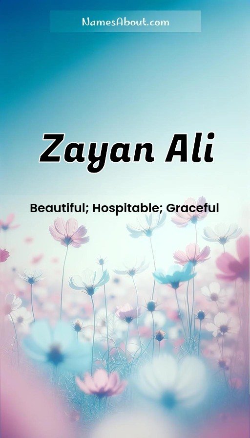 Meaning of Zayan Ali