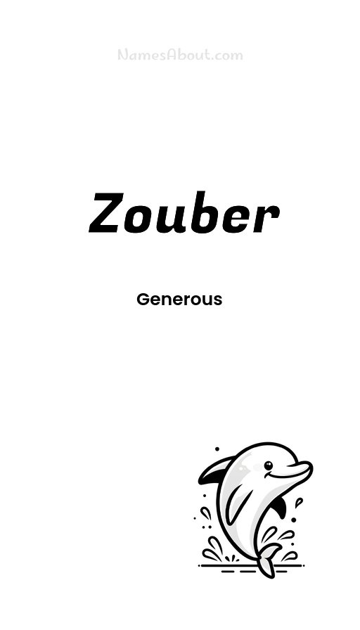 Meaning of Zouber