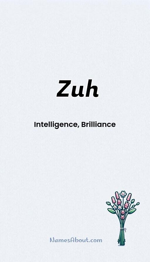 Zuh name and meaning