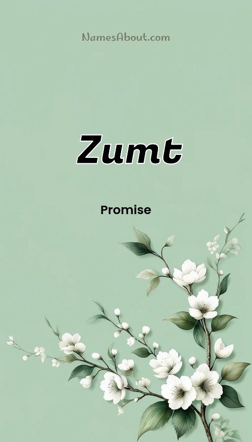 Meaning of Zumt