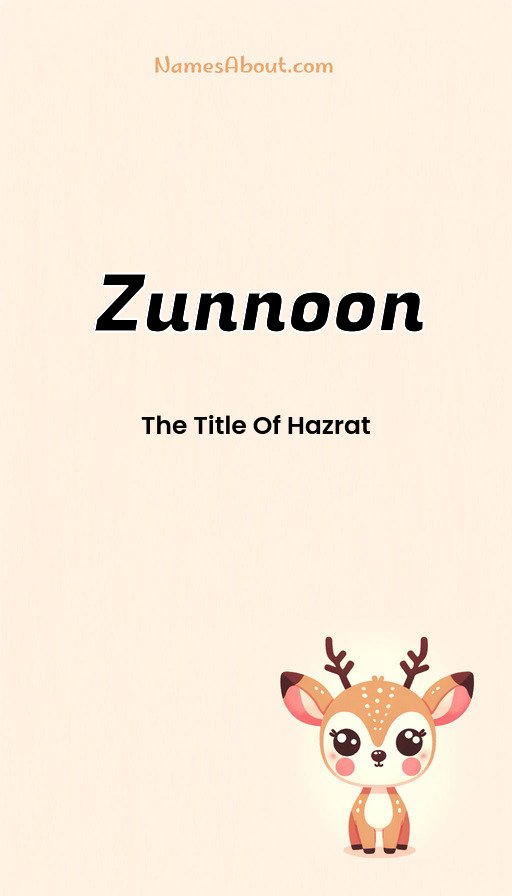 Meaning of Zunnoon