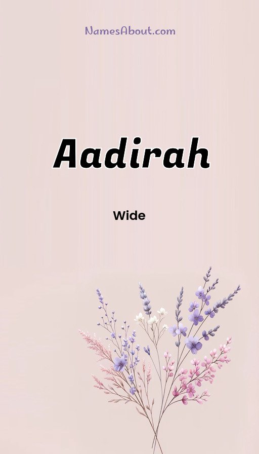 Meaning of Aadirah