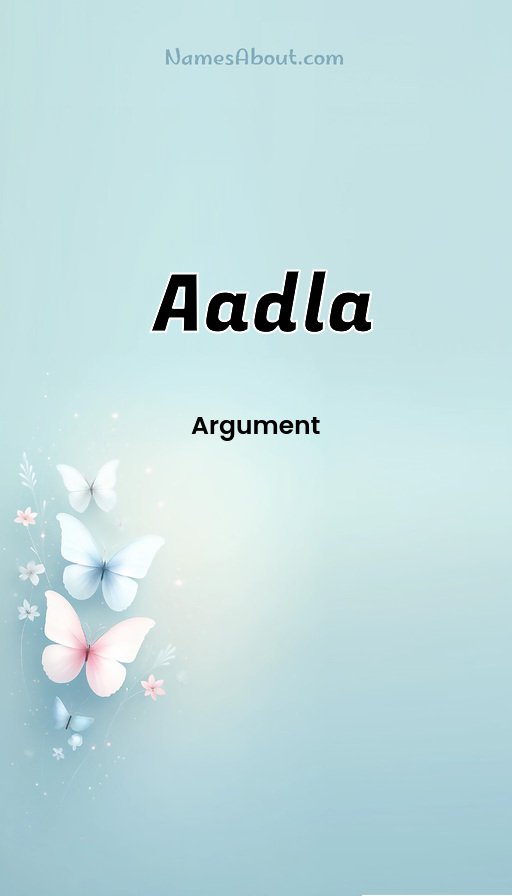 Meaning of Aadla