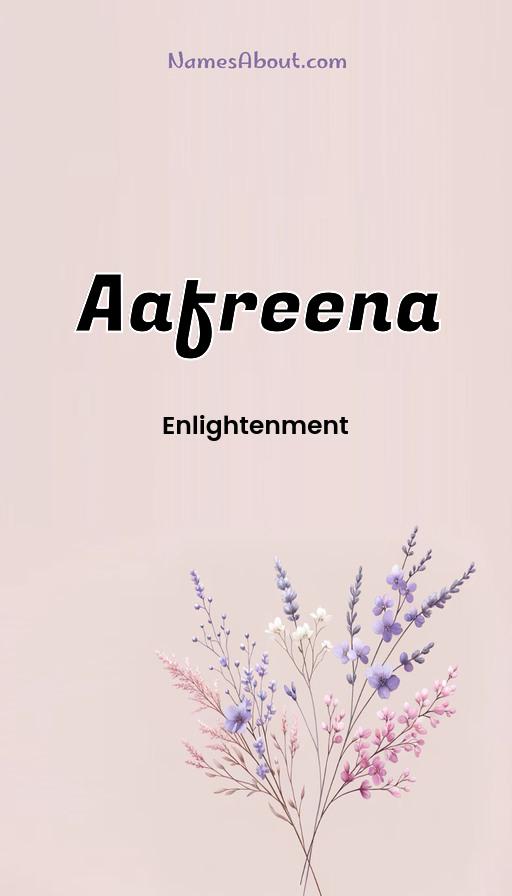 Meaning of Aafreena