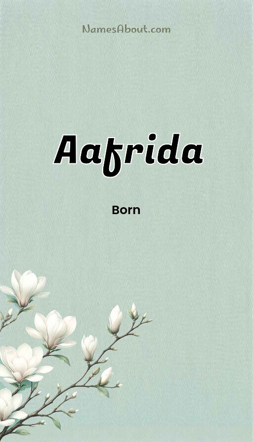 Meaning of Aafrida