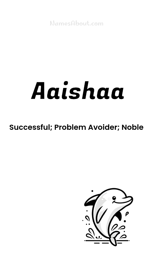 Meaning of Aaishaa