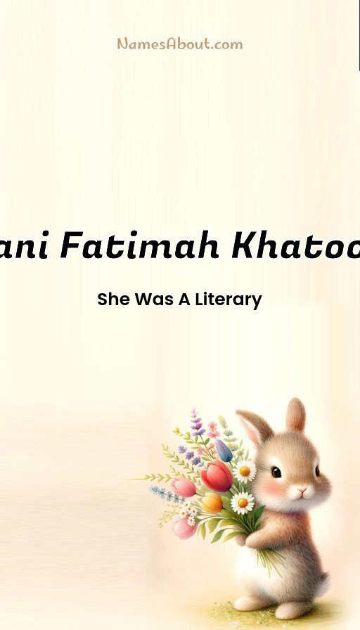 Meaning of Aani fatimah khatoon