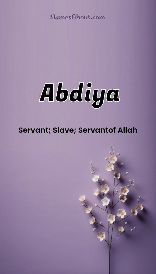 Meaning of Abdiya