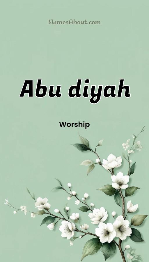 Abu diyah name and meaning