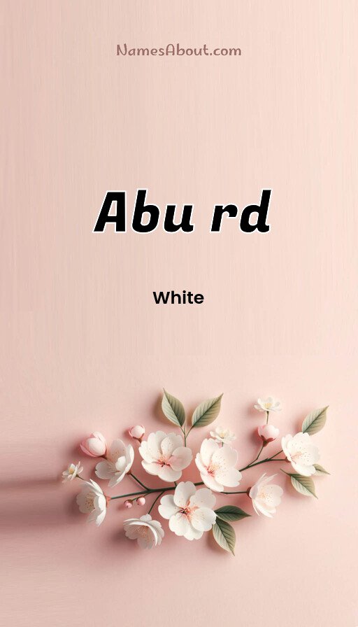 Meaning of Abu rd