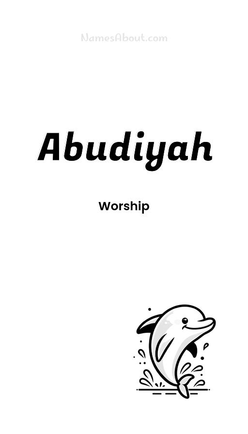 Meaning of Abudiyah