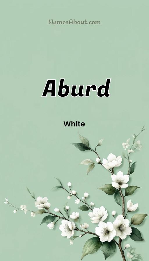 Aburd name and meaning