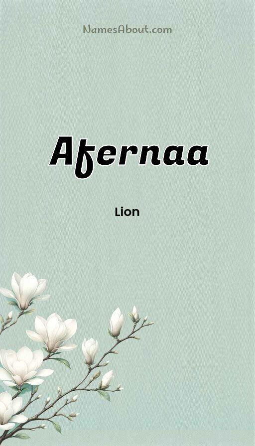Meaning of Afernaa