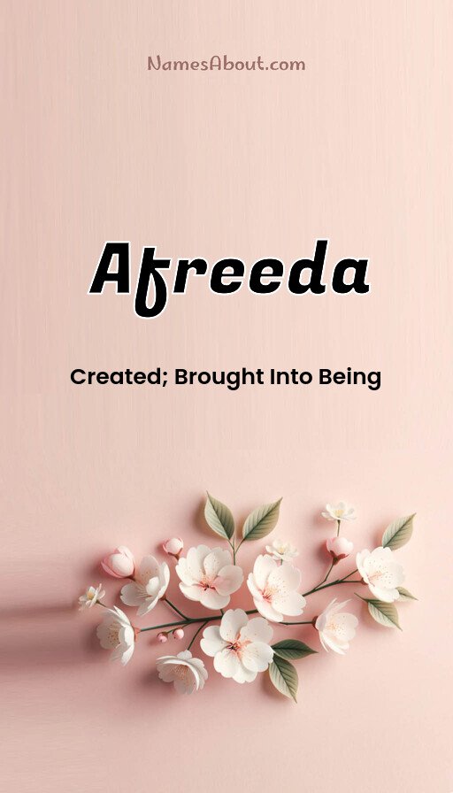 Meaning of Afreeda