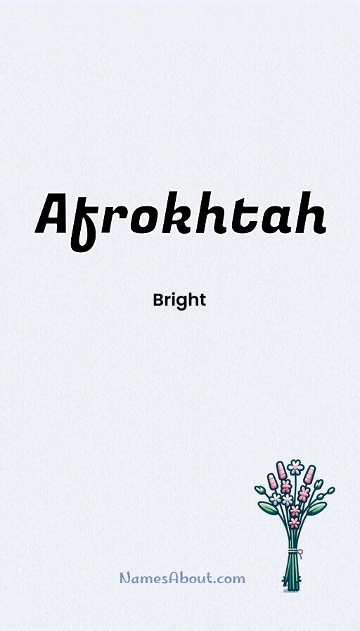 Meaning of Afrokhtah