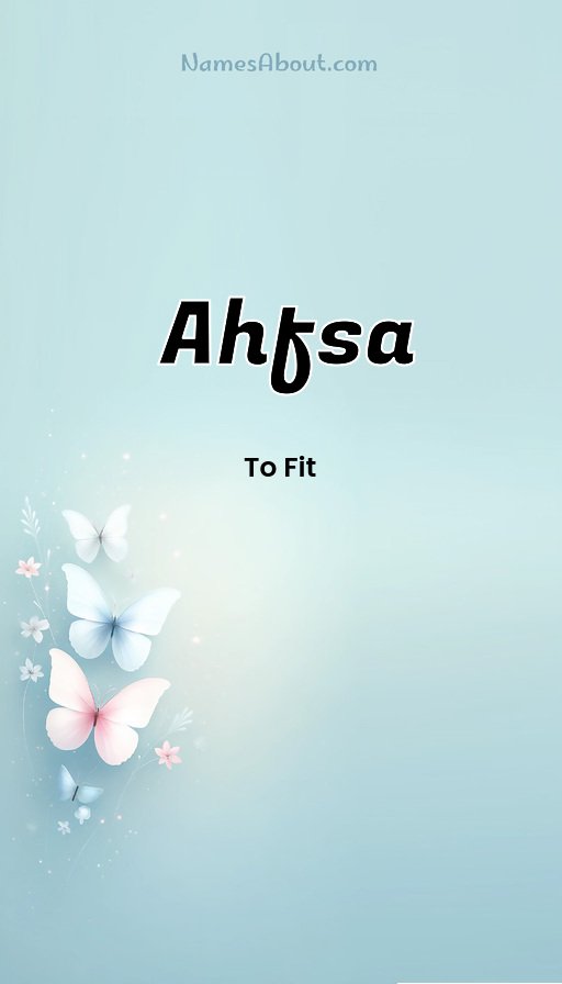 Meaning of Ahfsa