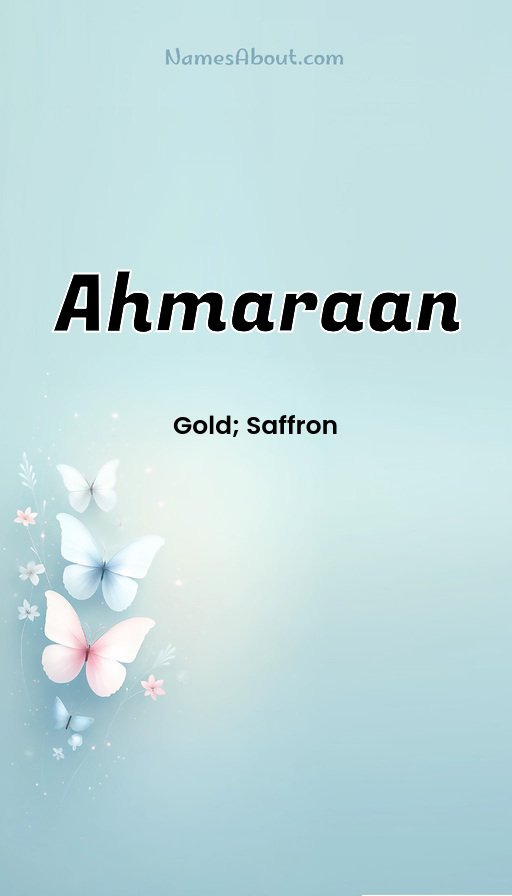 Meaning of Ahmaraan