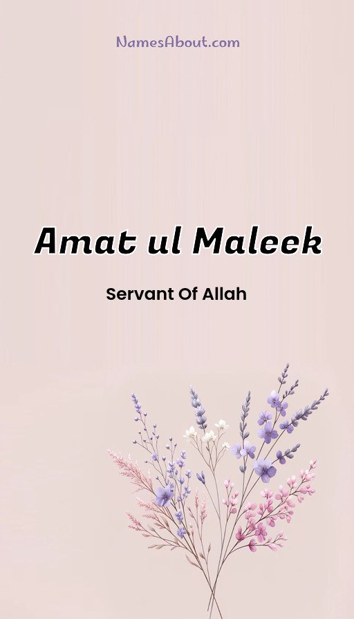 Meaning of Amat ul maleek