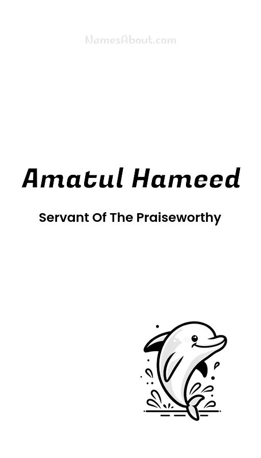 Amatul Hameed name and meaning