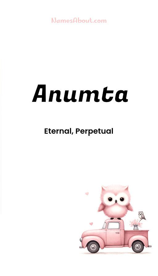 Anumta name and meaning