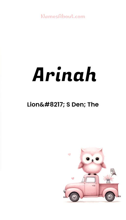 Meaning of Arinah