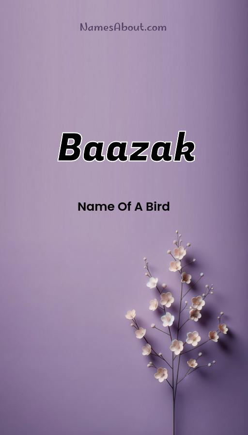 Baazak name and meaning