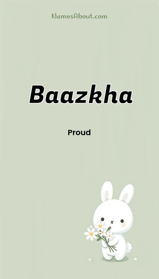 Baazkha name and meaning