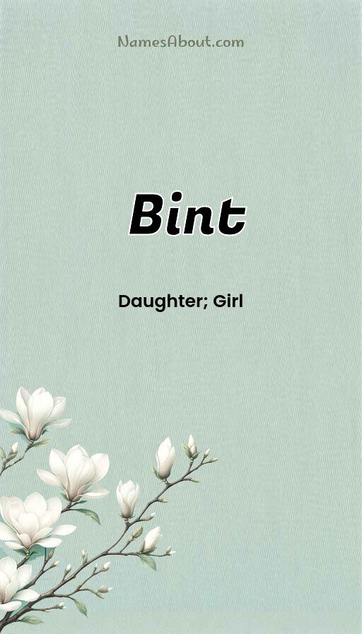 Meaning of Bint