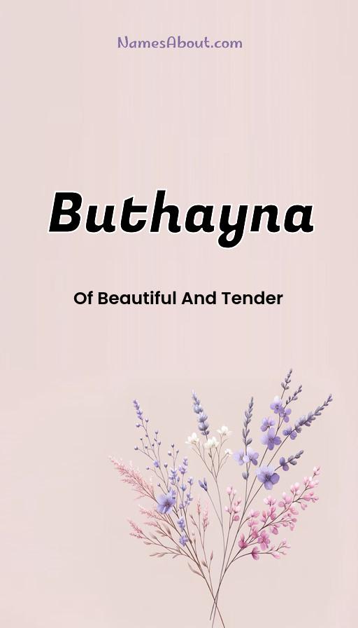 Meaning of Buthayna