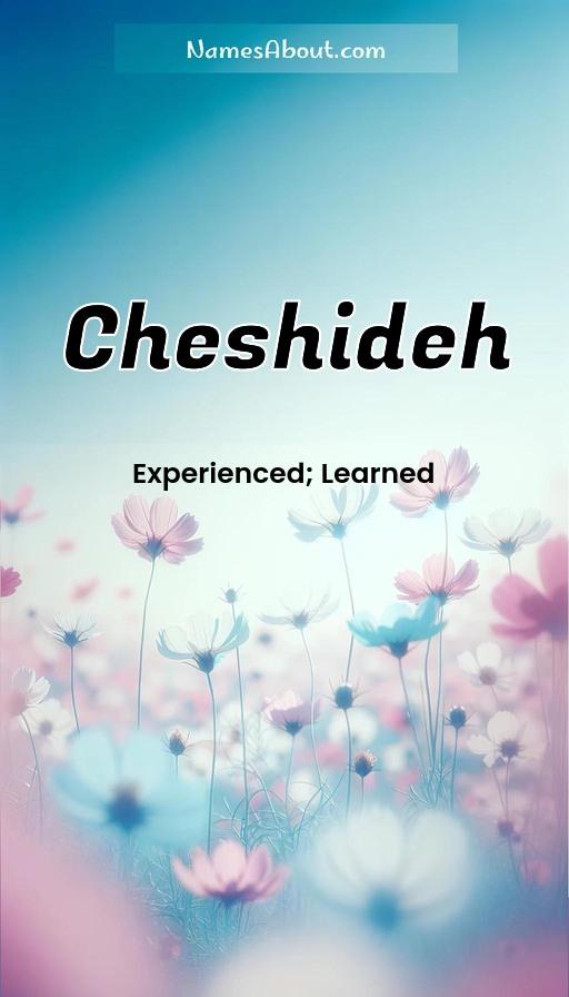 Illustration of Cheshideh