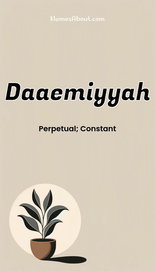 Meaning of Daaemiyyah