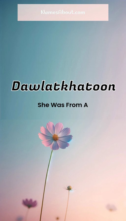 Meaning of Dawlatkhatoon