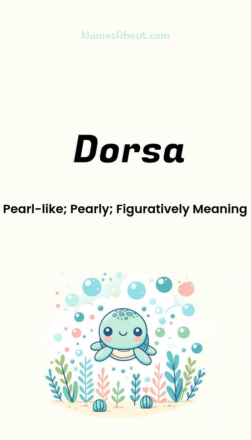 Meaning of Dorsa