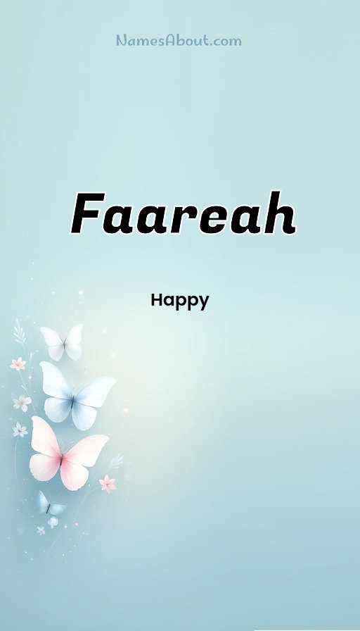 Meaning of Faareah