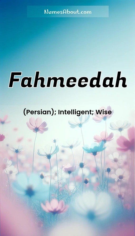 Meaning of Fahmeedah