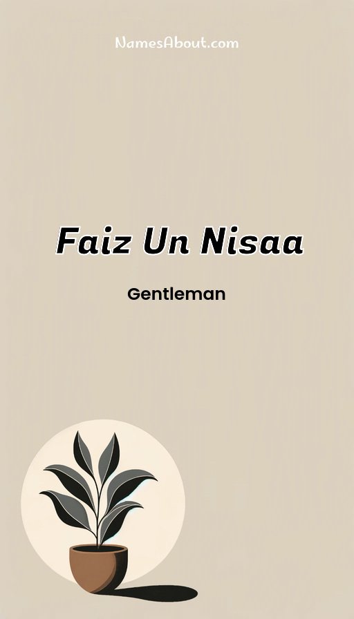 Meaning of Faiz un nisaa