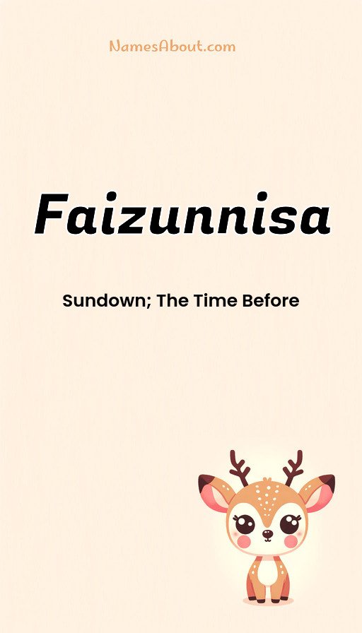Meaning of Faizunnisa