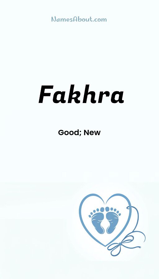 Meaning of Fakhra