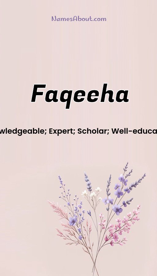 Meaning of Faqeeha