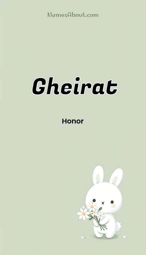 Meaning of Gheirat