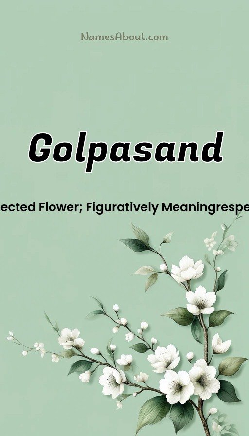 Meaning of Golpasand