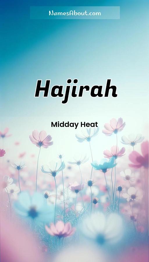 Meaning of Hajirah