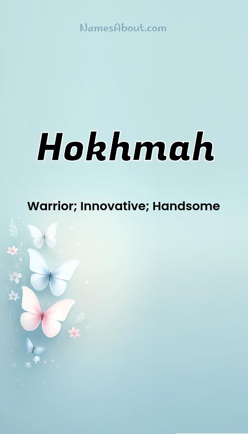 Meaning of Hokhmah