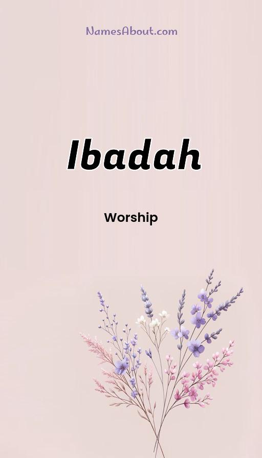 Illustration of Ibadah