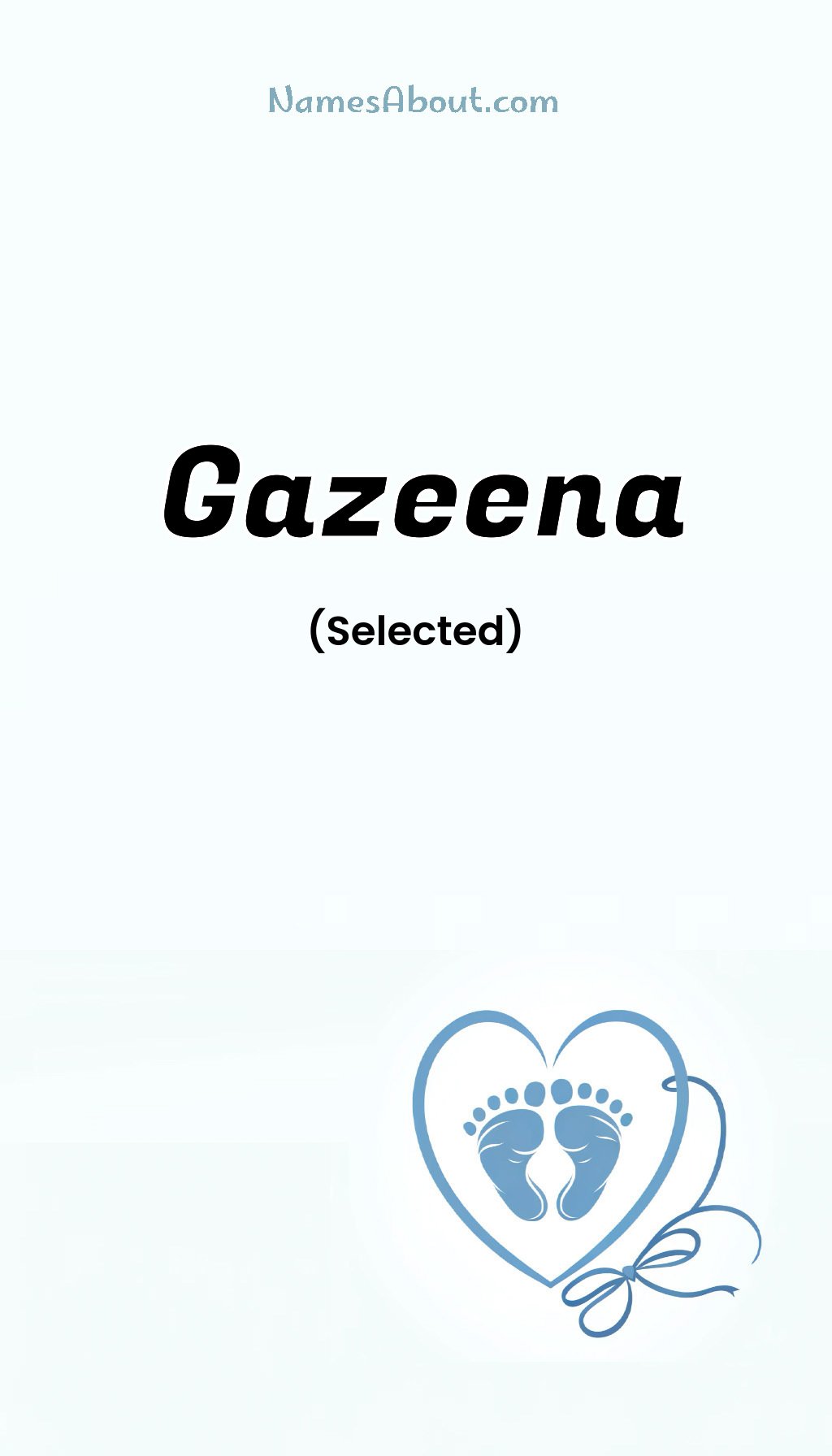 Gazeena name and meaning