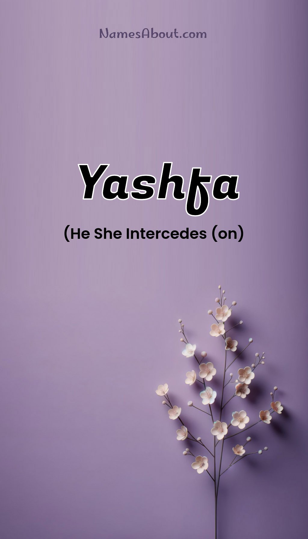 Yashfa name and meaning