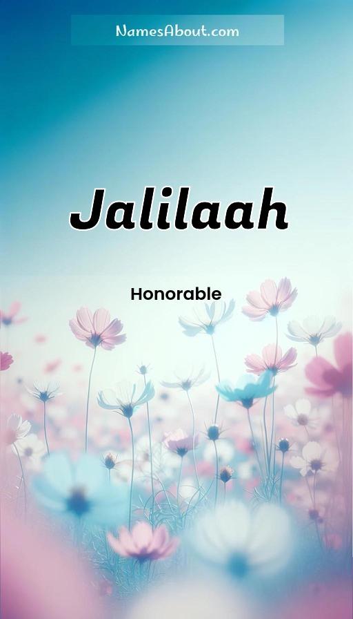 Meaning of Jalilaah