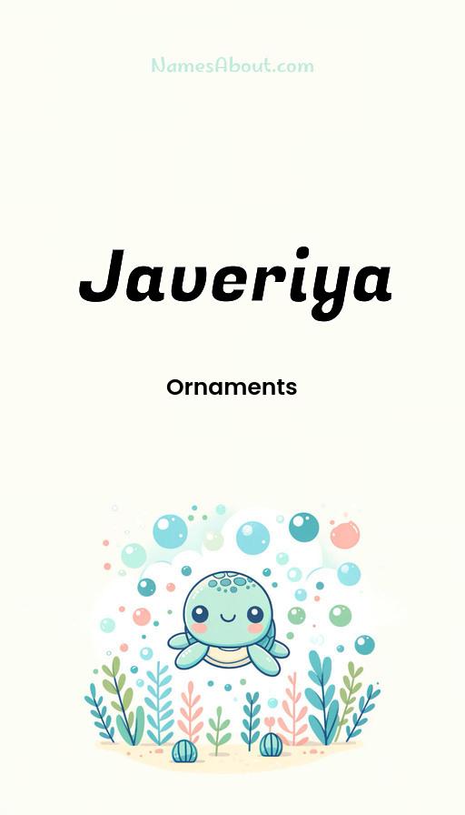 Meaning of Javeriya