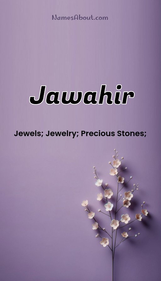 Meaning of Jawahir