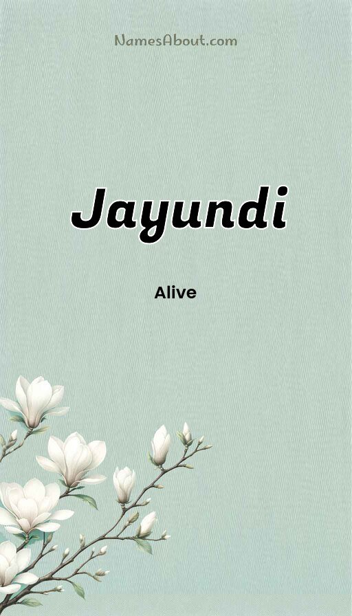 Meaning of Jayundi